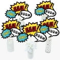 thumbnail image 2 of Big Dot of Happiness Bam Superhero - Baby Shower or Birthday Party Centerpiece Sticks - Table Toppers - Set of 15, 2 of 7