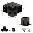 thumbnail image 3 of 4PCS Sturdy 4x4 Pergola Bracket Kit (Inner 3.5x3.5)- Easy Install, Rust-Proof, 3 of 7