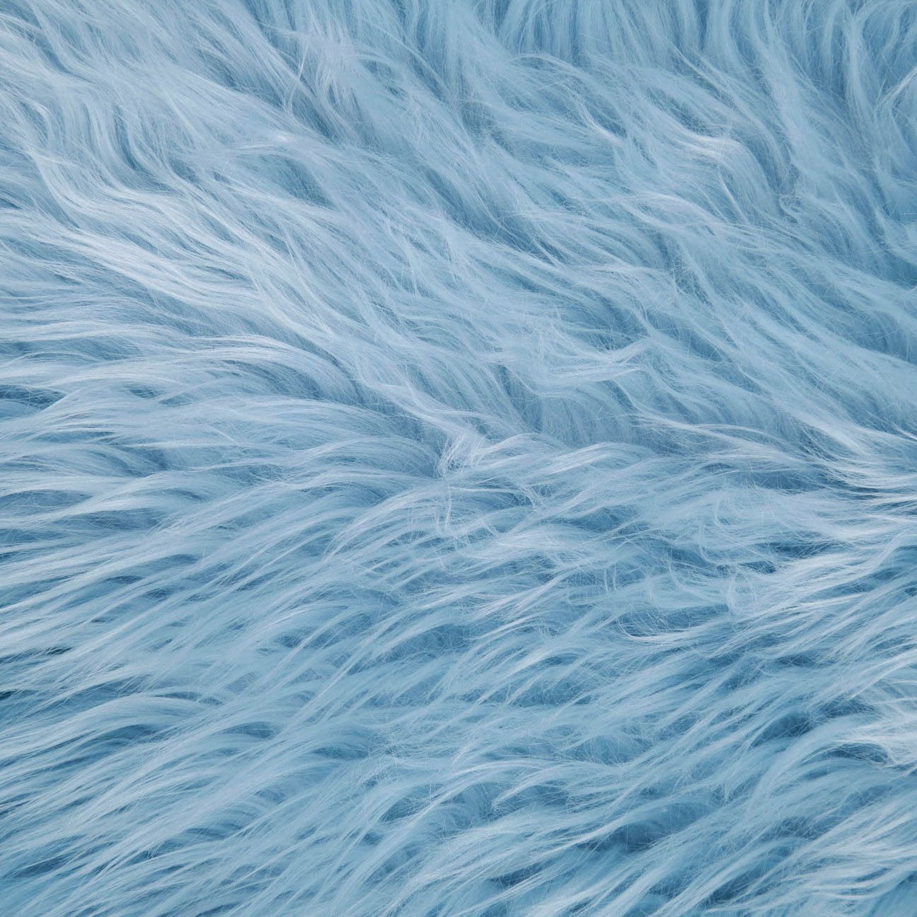 FabricLA Shaggy Faux Fake Fur Fabric Half Yard (Baby Blue) Walmart