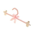 thumbnail image 3 of Perchas estándar elegantes para ropa Perchas decorativas con lazo de cinta Ropa Percha Clips Rosa, 3 of 9