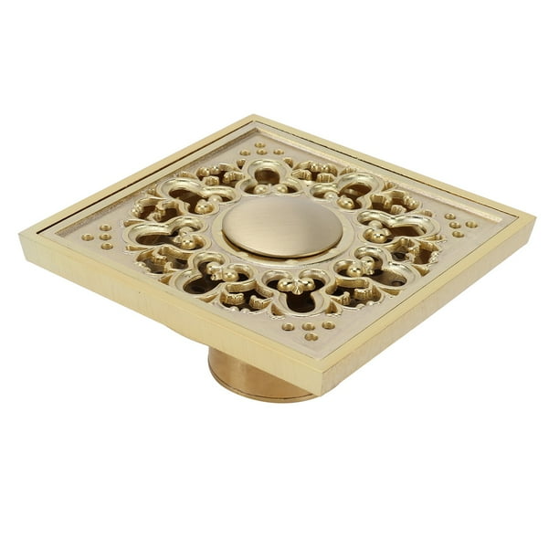 Desagüe De Ducha De , Desagüe De Piso De Cobre Dorado, Desodorante Antiobstrucción Con Filtro Para Cocina, Garaje, Inodoro