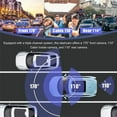 thumbnail image 6 of Dash Cam WiFi 1080P FHD Car Driving Recorder 2-inch IPS Screen Three Lens Car Camera 170 Wide Angle/Motion Tracking/Reverse Image/G Sensor/HD Night Vision, 6 of 9