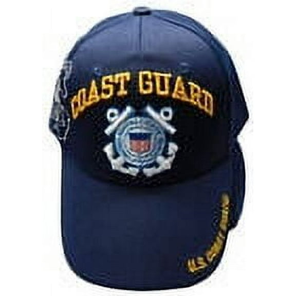 United States Coast Guard 1790 Anchors Shadow Navy Blue Embroidered Hat Cap