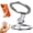 Silver, variant on Double-Sided Magnetic Fidget Spinner Stand, 2 in 1 Fingertip Gyroscope Phone Holder, 360° Rotation, Folds Pocket-Flat, Applicable To Multiple Scenarios
