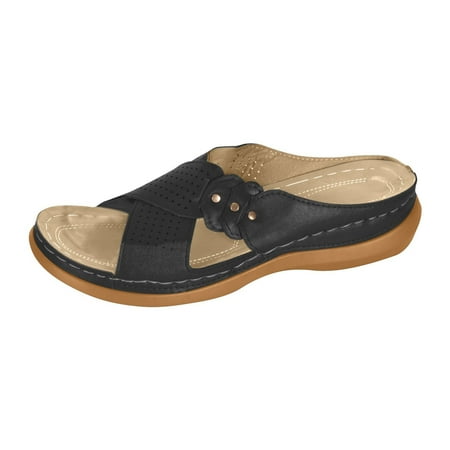 

Sandals Versatile Flat Slippers Non-slip Lightweight Super Comfort Wedge Heel Platform Sandals