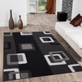 thumbnail image 1 of Allstar Brown Modern Geometric Brown square design Area Rug (7' 9" x 10' 5"), 1 of 7