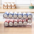 thumbnail image 5 of Organizador para refrigerador, dispensador de latas, contenedor organizador de almacenamiento, caja de almacenamiento de latas de refrescos y bebidas rodantes automáticas de 2 capas para nev, 5 of 5