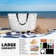 thumbnail image 5 of Easygdp Airplane Bolsa de Viaje de Playa de Gran Capacidad, Bolsa Tote Perfecta para la Playa, Escapadas de Fin de Semana y Viajes, 5 of 7