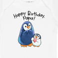 thumbnail image 4 of Inktastic Happy Birthday, Papa- Cute Penguins Boys or Girls Baby Bodysuit, 4 of 5
