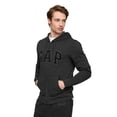 thumbnail image 1 of Sudadera con capucha y logotipo de GAP con cremallera, gris antracita, XS, 1 of 3