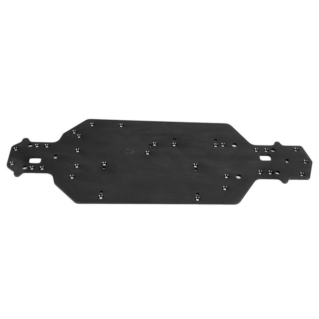 Chasis de coche RC ANGGREK Chasis RC Aleación de aluminio Negro 337 x 127 mm