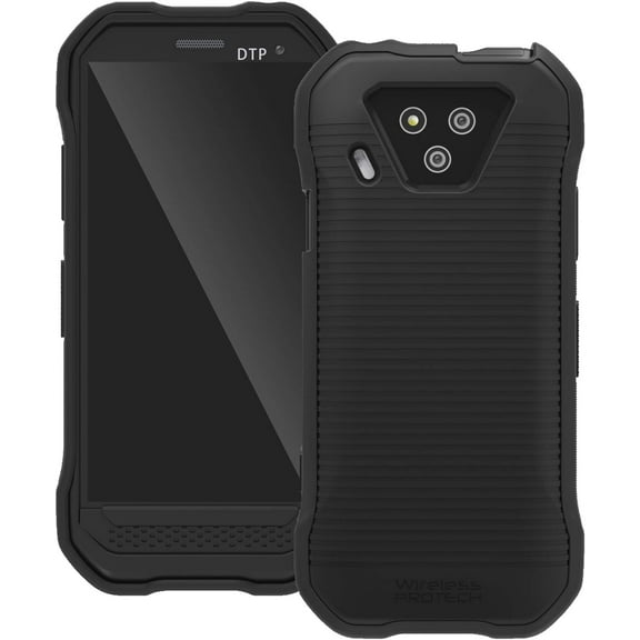 Wireless PROTECH Case Compatible with Kyocera DuraForce Ultra 5G Phone Model E7110 (Verizon), Durable Slim Flexible Cover Case with Drop Protection (Black)
