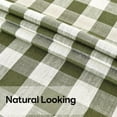 thumbnail image 3 of Gingham Tablecloth Rectangle Table Cloth Heavy Duty Cotton Checkered Table Cover for Spring Picnic Kitchen Dining(C-Sage Green, 60x70 inch), 3 of 6
