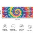thumbnail image 3 of Colorful Rainbow Tie Dye Spiral Pattern Bathroom Rugs Mat,Non Slip Microfiber Bathroom Rug,Rubber Backing,Soft Bathroom Mats for Bathroom Floor,Tub and Shower,47x17in(120x43cm), 3 of 5