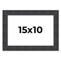 15x10 Frame Brown Rustic Solid Wood Picture Frame 1.5 Inches Wide | Interior Frame Depth 0.5 Inches
