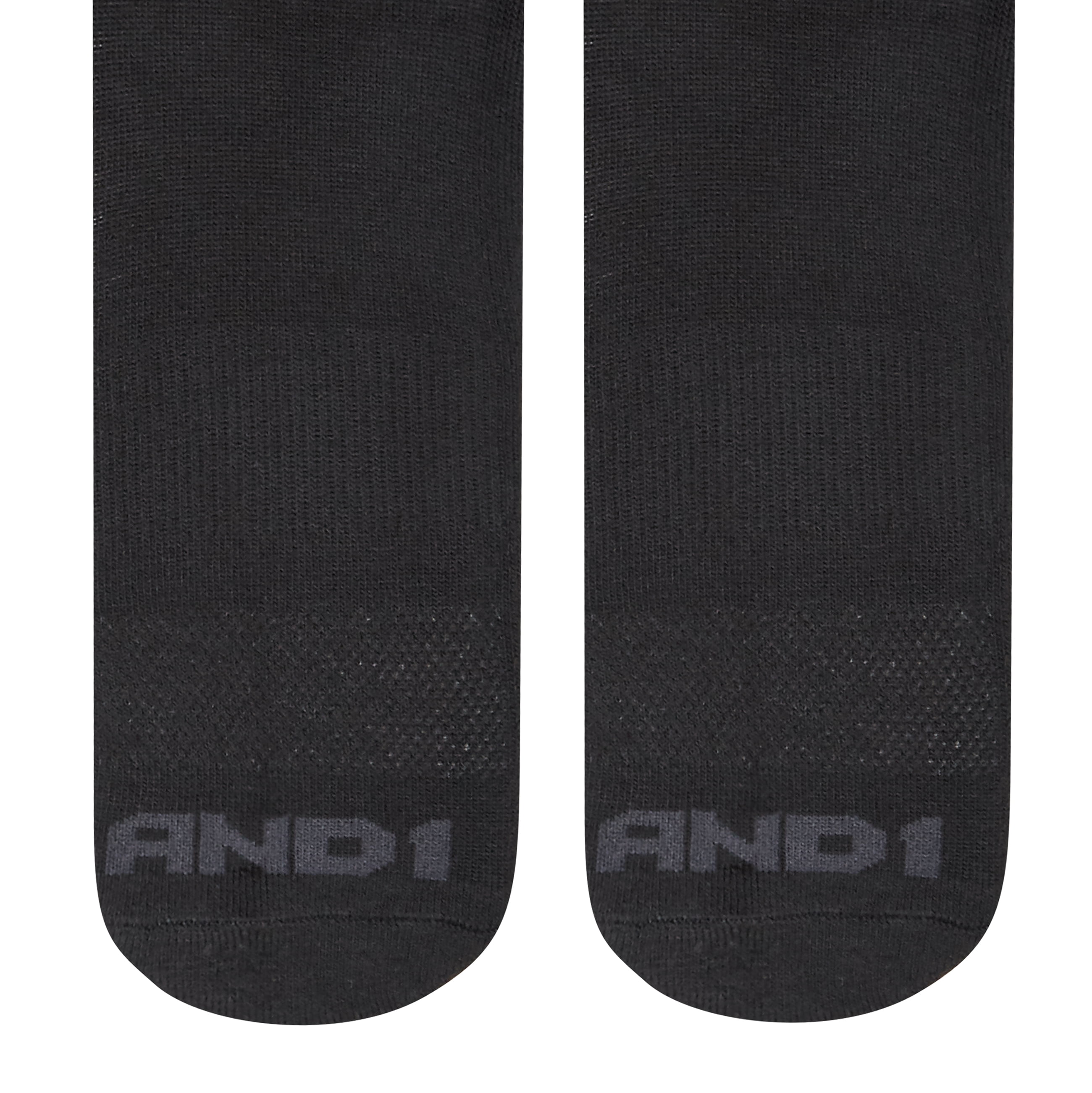 AND1 Men's Socks, Performance Cushion Mid Crew Socks 6-Pack