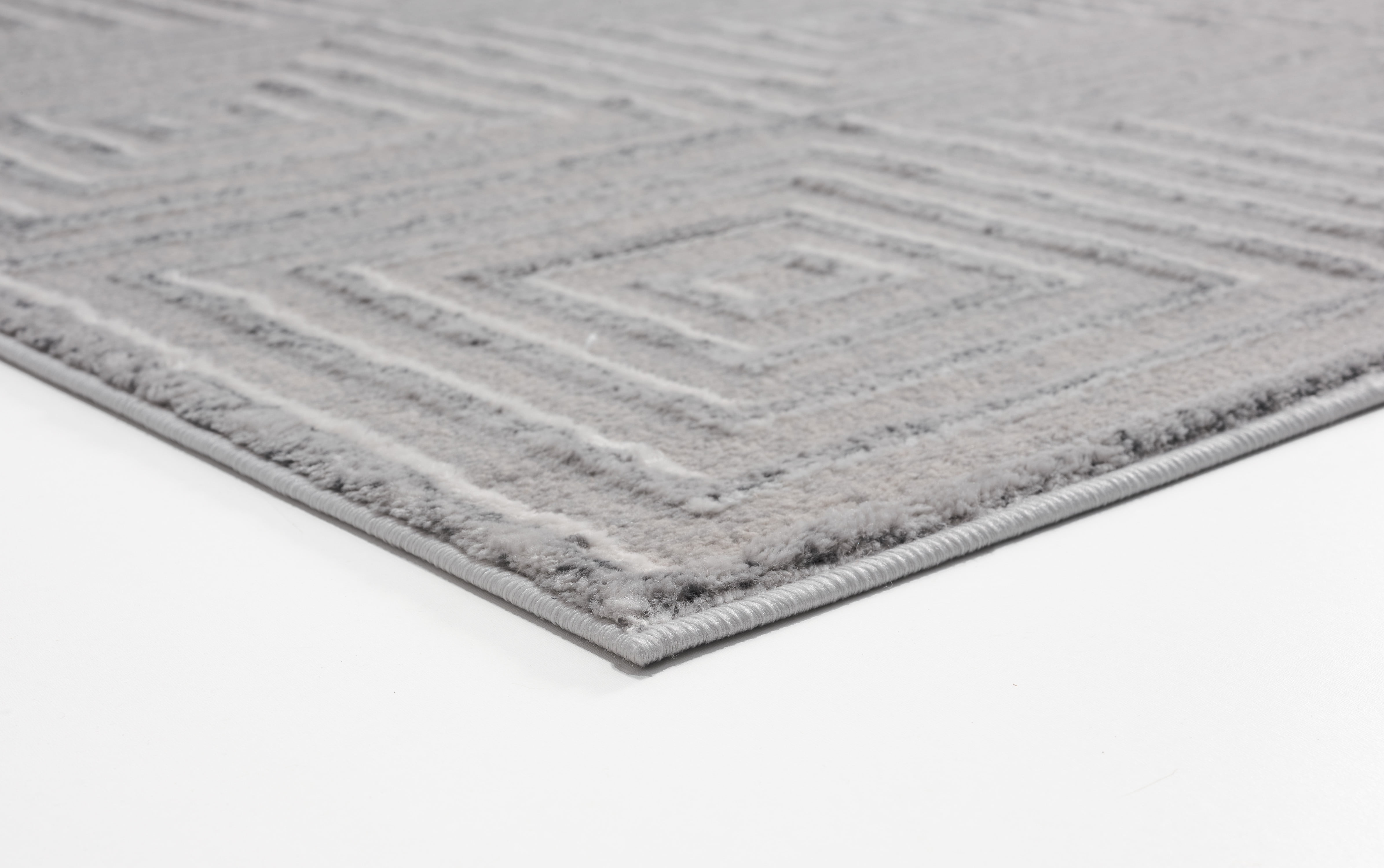 United Weavers Rasbora Piraya Contemporary Geometric Accent Rug, Silver, 1'11" x 3'