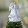 thumbnail image 2 of Northlight 18" Lighted White and Silver Angel in a Dress Christmas Tree Topper - Warm White Lights, 2 of 5
