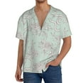 thumbnail image 3 of Haiem Retro Snake Men's Casual Shirts Short Sleeve Button Down Shirts Fashion Textured Summer Beach Shirt-Small, 3 of 7