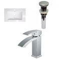thumbnail image 1 of American Imaginations 24.25-in. W 1 Hole Ceramic Top Set In White Color - Overflow Drain Incl. AI-29586, 1 of 8