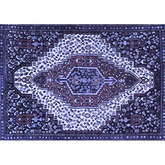 Ahgly Company Indoor Rectangle Persian Blue Traditional Area Rugs, 6' x 9'