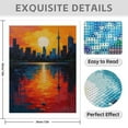 thumbnail image 3 of Diamond Art Kit for Adults, Realistic Cityscape Print No.138 Diamond Painting for Adults Beginners, 5D DIY Diamond Art Painting Kits, Colorful Diamond Painting Craft for Home Decor 12x16, 3 of 7