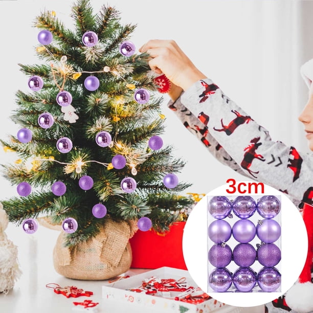 Fiudx Adornos Navideños, Juego de Bolas de Plástico Brillantes, Bolas Decorativas Irrompibles para Las Fiestas, Decoración Versátil para Colgar En El Árbol, Ideal para Fiestas En Casa, Oficina o Cual