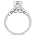 thumbnail image 2 of Pompeii 1 1/2 Ct Diamond & CZ Engagement Ring 14k White Gold (((G-H)),VS1-VS2), 2 of 5