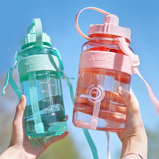 2000ML Portable Fitness Sports Bottle Kettle Large Capacity Outdoor Climbing Bicycle Drink Water Bottles Gym Space Cups BPA FreeGreen2000mlChina He Qiyong unisex