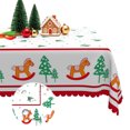 thumbnail image 6 of Nanqianyi Christmas Bell Tablecloth,Waterproof Stain Resistant Dining Table Cover,60x120 Inch, 6 of 7