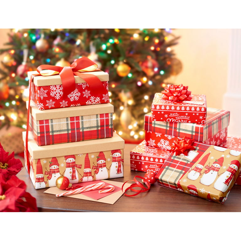 Artsadd Personalized Gift Wrapping Paper Christmas Rolls for Boys&Girls  Kids Women Men, Custom Xmas Wrapping Paper Roll Santa Snowman Gifts Wrap  Paper
