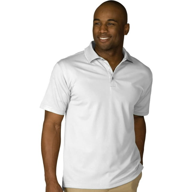 Edwards Garment Men's Hi-Perform Polo XXXX-Large White