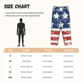 thumbnail image 4 of Lsque USA Colors Stripes1 Print Women's Pajama Pants, Lounge Pant - Comfortable Home Wear,Elastic Waistband, Stylish Design-Small, 4 of 9