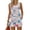 AOP61-Blue, variant on Women'S 2 Piece Outfits Summer Retro Floral Print Tank Top And Shorts Matching Set For Beach Vacation Blue L