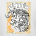 thumbnail image 6 of Wild Bobby Star Dust Horse Black and Yellow Distressed Vintage Women Graphic Tee, White, XX-Large, 6 of 6