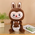thumbnail image 1 of Labubu Original Labubu Original Labub Plush Toy Doll, Short Plush Toy, Children's Toy, Gift For Children, Friends Brown, 1 of 5