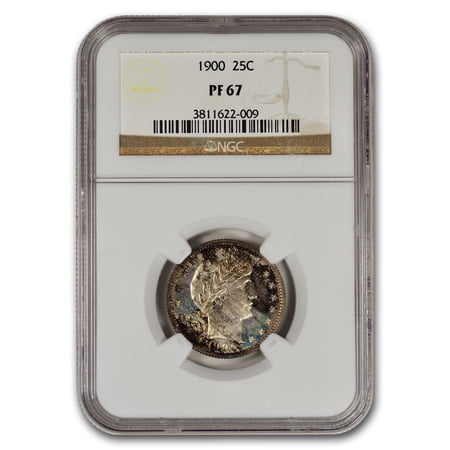 1900 Barber Quarter PF-67 NGC