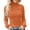 g-Orange8519, variant on Women Undershirts Base Layer Stretch Warm Thermal Casual Solid Color Bottoming Shirt Slim High Collar Knitted Long Sleeved Shirts Leisure Tops