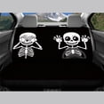 thumbnail image 3 of Uourmeti Rear Seats Protectors for Car Accessories Interior Car Interior, Cute Skeleton Pattern 2 Pack Back Seat Protectors Waterproof Non-Slip, 3 of 7