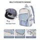 thumbnail image 5 of Waterproof Campus Backpack Black Lightweight Travel Backpack Casual Backpack Laptop Backpack Men Women - B3 - Blue and White - Suitable for Lapt, 5 of 5