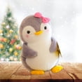 thumbnail image 2 of Wosthever Pingüino de peluche de juguete, accesorio para jugar, almohada, sofá, cama, decoración, interesante muñeco de peluche de dibujos Decoración del hogar Tipo 3, 2 of 6