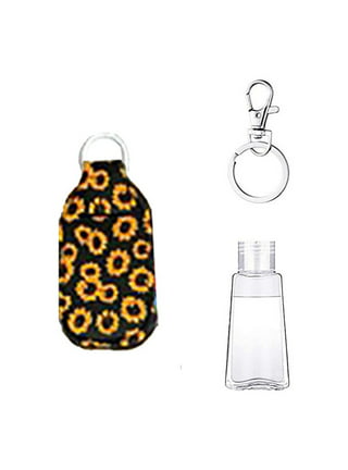 Mini Spray Bottle Key Chain Kit Hand Sanitizers Holder Perfume