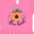 thumbnail image 3 of Inktastic Bee Kind Bees and Sunflower Girls Toddler Dress, 3 of 4
