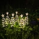 thumbnail image 2 of Juego de 3/6 luces solares de estaca para jardín, luz cálida, estrella de Navidad para camino/patio/césped FLhrweasw Nuevo, 2 of 8
