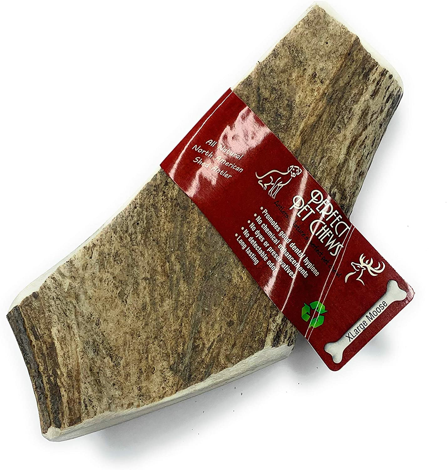 Perfect Pet Chews Moose Antler Dog Chew Grade A, All Natural, Organic