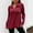 Red, variant on Women's Collared Long Sleeve Tops Loose Ribbed Knit Tees Basic Pullover Top (Blue XXL)