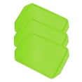 thumbnail image 4 of Food Tray, Light Weight Plastic Tray Stackable Thickened Binaural 3PCS  For Buffet Restaurant For Hotels Green, 4 of 8