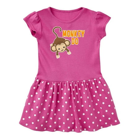 

Inktastic Monkey Do with Monkey Gift Toddler Girl Dress