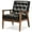 Black, variant on Allora Faux Leather Tufted Reception Chair in Black