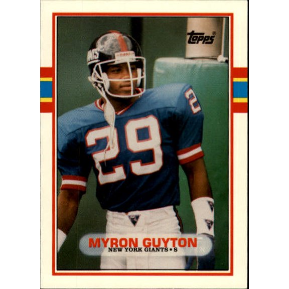 Collectible 1989 Topps Traded #51T Myron Guyton RC NFL Football Trading Card